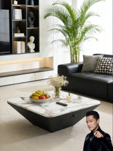 OUQI | Modern Minimalist Home Square Creative Design Tea Table