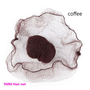 Yajukai 5Mm Nylon Hair Nets Invisible Disposable Hair Net Ballet Dance Snoods Net Bun Hair Nets Invisible Elastic Edge Mesh Hair