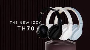 {Free Pouch & Sticker Lucu } Izzy TH70 Headphone Bluetooth Wireless Headset Earphone 5.3