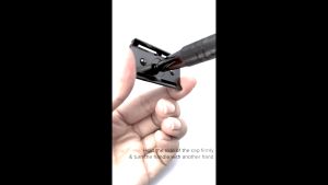 Charmwise Matte Black Traditional Double Edge Safety Razor