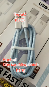 Dây sạc điện thoại Chính hãng 2 đầu typec dây sạc C to C 65W Sạc Nhanh wekome wdc 21