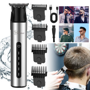 Hatteker Hair Trimmer Professional Electric Trimmers Cordless Hair Clipper Rechargeable LED Display