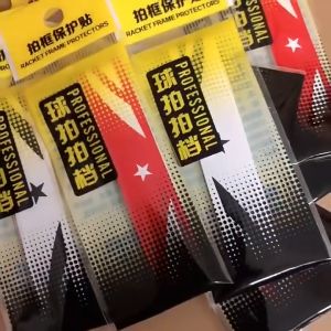2 PCS Sticker Raket Badminton Anti Paint Off Stiker Pelindung Raket Badminton PU Anti Aus