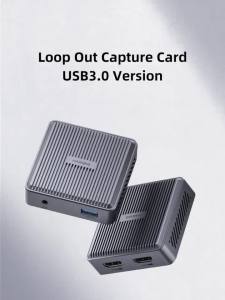 Hagibis | Hagibis 4K HDMI-Compatible Video Capture Card Loop Out for Game Recording Live Streaming 1080P Grabber MS2131 for PS4/5 Switch