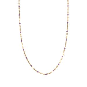 Color Beaded Layer Chain Necklace • Waterproof Non Tarnish • 18K Gold Plated 316L Stainless Titanium Steel Fashion Necklaces Women NL306 Solis Jewelry