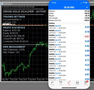 โปรแกรมเทรด Forex EA Orion Gold Scalper v4.3 mt4 [Build 1430]