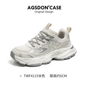 Agsdon Mens Casual Shoes Breathable Mesh Upgraded Version Summer 2025 Fashionable All-Match Dad Sneakers Comfortable Leisure