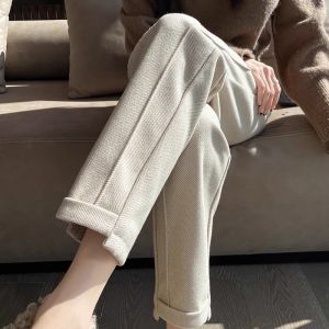 High-end Stylish Slim-fit Trousers Wool Blend