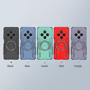 Realme15T Case Magnetic Armor Back Cover For Realme 15T 15 T 5G Phone Casing Back Cover Soft TPU Edge Hard PC Car Holder Bumper Simple Anti Drop Protection