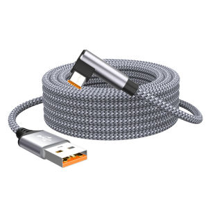 Cáp USB C 6A Đầu Gập Sạc Nhanh 1m/8m Cho Điện Thoại Tương Thích Với Samsung Huawei Xiaomi Oppo OnePlus Camera VR Truyền Dữ Liệu Tốc Độ Cao