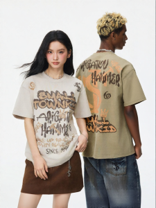 STK Small Town Kid | Graffiti Destroyed Vintage Short Sleeve T-Shirt
