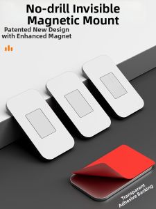 Non-Drill Magnetic Door Closer for Sliding Doors and Drawers
