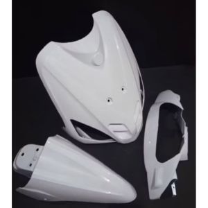 Cover full body yamaha mio sporty fullset body halus mio sporty putih plus stripping