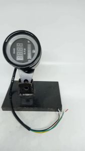 Spidometer Bulat Chrom RPM Amper Bensin LED Universal untuk Semua Motor