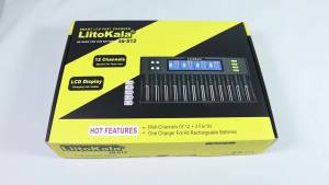 LiitoKala Lii-S12 Smart Charger 12 Slot LCD Auto Polarity 18650 21700 26650 32650 Li-ion LiFePO4 NiMH AA AAA 9V 12V 4A Adapter