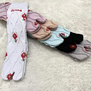 Ihana (Lusinan) kaos kaki jempol emboss Jameela S matakaki /Kaoskaki wanita dewasa Muslimah nilon spandek tebal premium