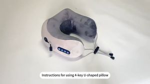 หมอนรองคอรูปตัวยู หมอนรองคอพกพา หมอนรองคอในรถ หมอนนวดไฟฟ้า Neck Pillow หมอนพกพา พกพาสะดวก ตั้งแคมป์ นุ่มสบาย