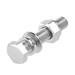 GUWANJI | Anti-loosening 304 Stainless Steel Hex Screws and Nylon Lock Nuts Set M3-M20