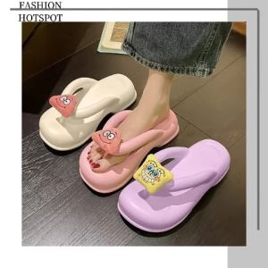 สวยผู้หญิง LHshoess ใส่แล้วปัง รองเท้าแตะหูหนีบแฟชั่นตัวติดลายการ์ตูนสุดฮิต สีสันสดใส่แบ๊วกรุบเหมาะกับสาวสายแบ๊วใส่แล้วน่ารักมาก