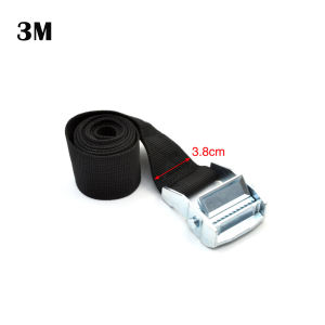 3.8/5cm Width Cargo Straps With Buckle Tie-Down Belt for Motorcycle Car Bicycle Metal Tow Rope Strong Ratchet Fixing Belt for Lu