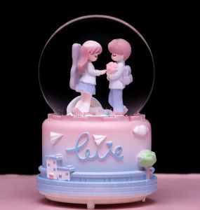 KOTAK MUSIK / SNOWBALL / BOLA SALJU / BOLA MUSIK COUPLE CUTE / MUSIC BOX LOVE ROMANTIS