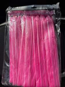 โบว์ริบบิ้น โบว์รูด ริบบิ้นกึ่งสำเร็จรูป โบว์ติดของขวัญ (ยกห่อ 10 ชิ้น) ขนาด 50 มม. สีชมพู