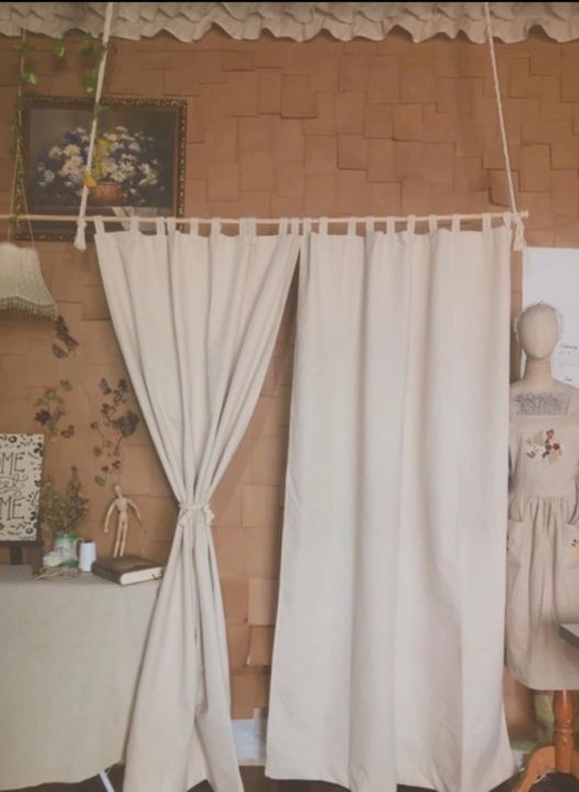 [CÓ SẴN] Rèm cửa Canvas trang trí phong cách Vintage ( 1 tấm ) | Lazada.vn