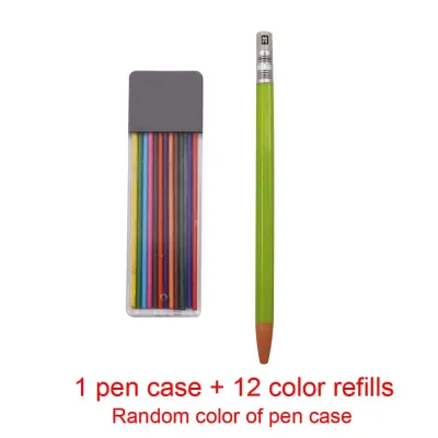 12Pcs Tailors Sewing Marker Pencil Chalk Refills Reusable Color Non Cutting Replaceable Pen Core DIY Craft Sewing Accessories