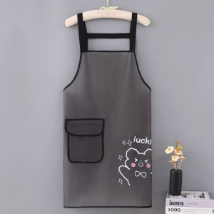 Sleeveless Waterproof & Oil-proof Kitchen Apron Semi-transparent