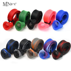1Pcs Multicolor 170cm Fishing Rod Sock Braided Mesh Protector Anti Abrasion Cover for Spinning Casting Fishing Rods