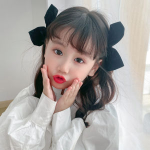 เด็กผู้หญิง สีดำ ปมผีเสื้อครึ่ง กิ๊บติดผม ส่วนด้านข้างเด็กเจ้าหญิง Headwear เด็กทารก เครื่องประดับผมกิ๊บเด็กวัยหัดเดิน สไตล์เกาหลี