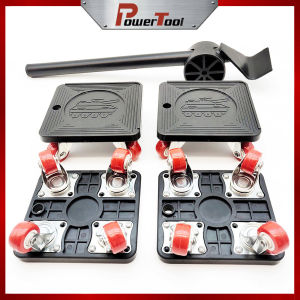 5-Piece 1200 lb. Heavy Duty Furniture Mover 360° Swivel Wheels Movers Lift Cabinet Transporter with Wheels Sliding Trolley Set Moving Tools Household