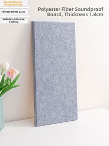 Super Soundproof Cotton Wall Stickers Polyester Fiber Absorption Panel Room Recording Studio Strong Adhesive Bedroom Decorations