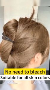 No need to bleach Milk Tea Hair Color Hair dye The essence of the plant extract is mild without hurting the hair(Portable Hair Dye,Hair Dye Shampoo ,Herbal Hair Coloring, Plant Bubble Hair Dye,Herbal Black Hair Dye )