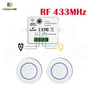Switch Mini Relay Receiver Module 110V 220V Remote Control AC85-240V RF Remote Control Light Switches