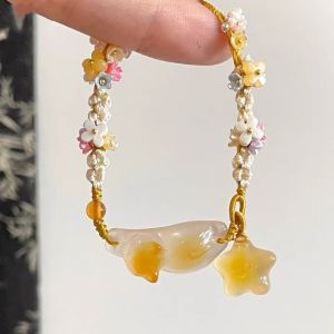 New Chinese Style Handmade Ice Transparent Star Bracelet Personalized Unique Design Creative Gift for Women by PREVADAZA
