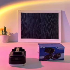 Phone Holder 6W Wireless Speaker 1800mAh Battery Emergency Power Bank USB Charging RGB Lights Hands-Free Support BT/USB/T