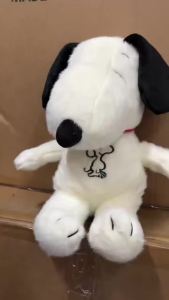 Disney | hot seller Cartoon Figure Snoopy Plush Doll Breath Peluche Soothes Toys Anime Snoopy Music Light Sleep Companion Plush Toys Gift