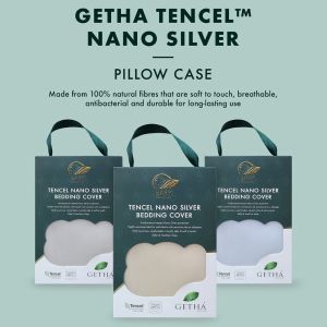 Getha Sleepy Kids Latex Pillow Case - Tencel Nano Silver Fabric