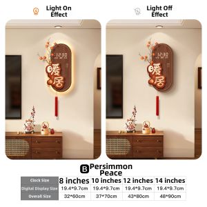 CTYLIGHTZ | Lucky Persimmon Electronic Calendar Clock