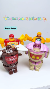 Đồ Chơi Robot Đồ Chơi Biến Hình Khoai Tây Chiên Hamburger Kem Và nước ngọt Cho Bé
