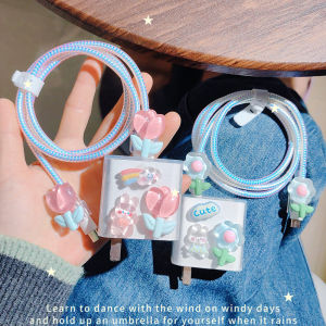 Phone Data Cable Organizer Protective Cover for OPPO 80W Charger Cable Wrapping Accessory Suitable for OnePlus 13 Ace5 Ace5Pro