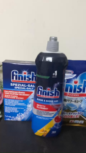 Combo viên Rửa bát Finish+Muôi+Bóng chuyên dùng cho máy