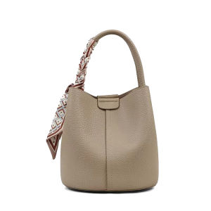 MY&FSNH | Womens Summer Elegant Soft Leather 2026 New Bucket Tote Crossbody Bag