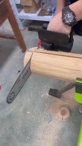 MANSOON 12\" Inch Mini Cordless Chainsaw Wood Cutter Secateurs Portable Branch Pruning Saw Electric Saw