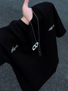 LIUBU | Black Heavyweight American Style Short Sleeve T-Shirt