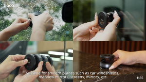 2025 New Hoco H86 Car phone holder suction cup suction vacuum  Suitable for Windscreen Dashboard Cup Holder Car Seat  Car holder
