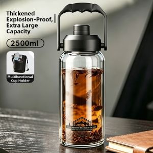 GIANXI | Large Mens Tea Infuser Glass Cup