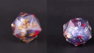 Bee Dice Liquid Core Dice Set Plum blossom Polyhedral Dice For Dungeons and Dragons DnD Gifts Resin Dice Sharp Edge Dice Sets