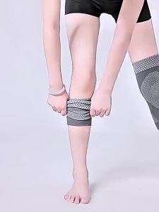 Graphene Heating Knee Sleeve Thin Warm Knee Protector for Men and Women in Summer Air Conditioned Rooms